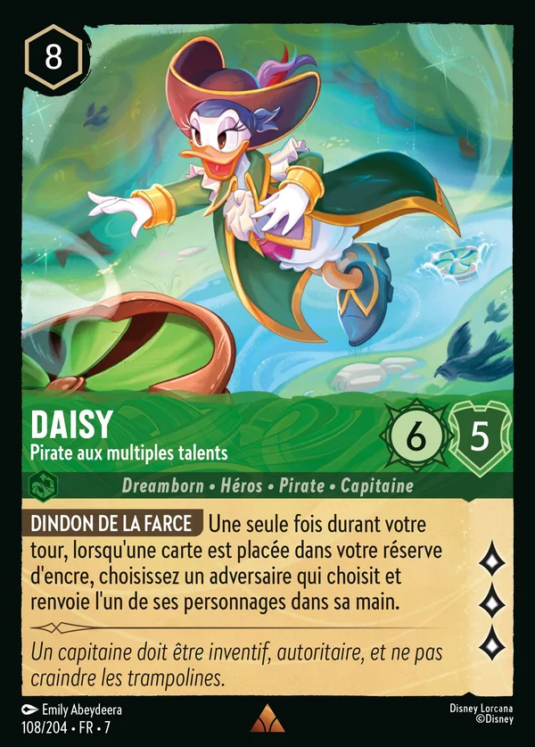 Daisy - Pirate aux multiples talents — Disney Lorcana Personnage card from Archazia's Island