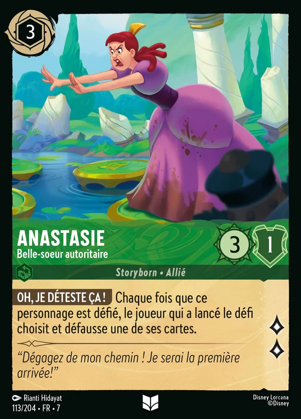 Anastasie - Belle-soeur autoritaire — Disney Lorcana Personnage card from Archazia's Island