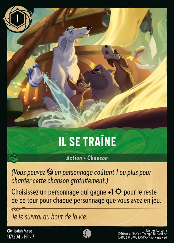 Il se traîne — Disney Lorcana Action card from Archazia's Island