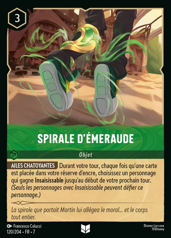 Spirale d'Émeraude — Disney Lorcana Objet card from Archazia's Island