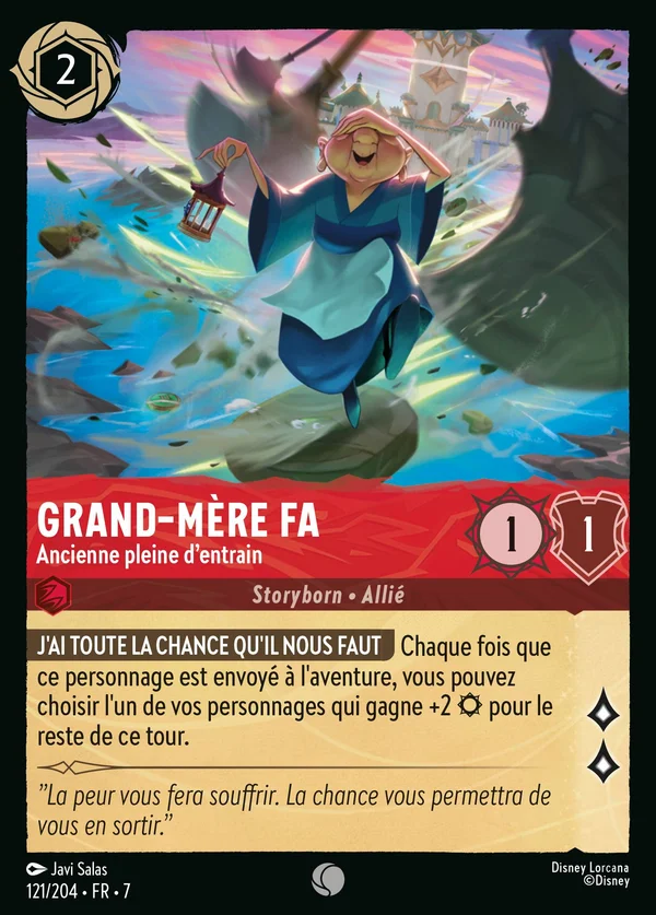 Grand-Mère Fa - Ancienne pleine d'entrain — Disney Lorcana Personnage card from Archazia's Island