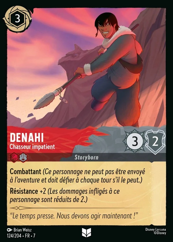 Denahi - Chasseur impatient — Disney Lorcana Personnage card from Archazia's Island