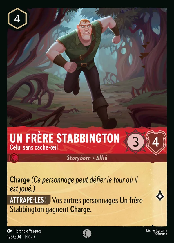 Un frère Stabbington - Celui sans cache-œil — Disney Lorcana Personnage card from Archazia's Island