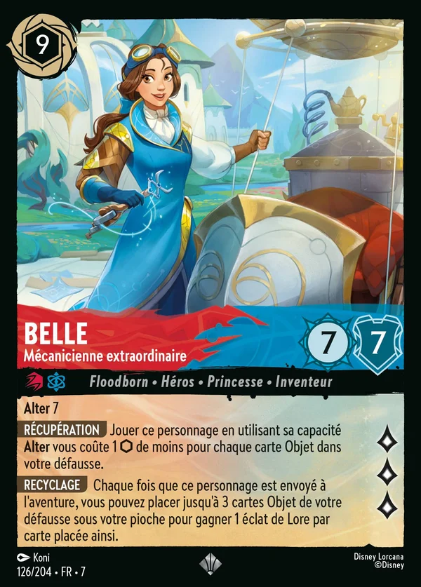 Belle - Mécanicienne extraordinaire — Disney Lorcana Personnage card from Archazia's Island