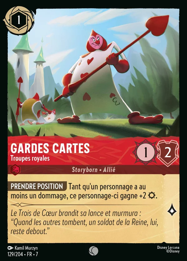 Gardes cartes - Troupes royales — Disney Lorcana Personnage card from Archazia's Island