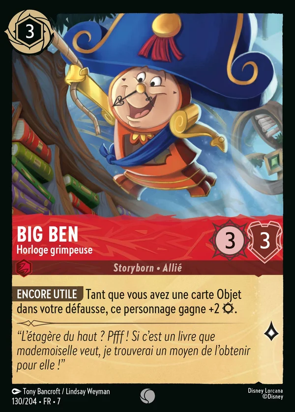 Big Ben - Horloge grimpeuse — Disney Lorcana Personnage card from Archazia's Island