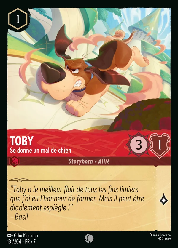 Toby - Se donne un mal de chien — Disney Lorcana Personnage card from Archazia's Island