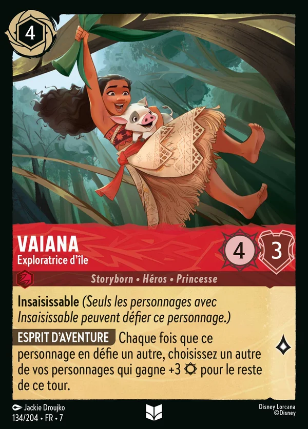 Vaiana - Exploratrice d'île — Disney Lorcana Personnage card from Archazia's Island