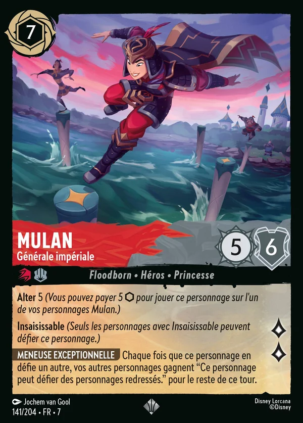 Mulan - Générale impériale — Disney Lorcana Personnage card from Archazia's Island