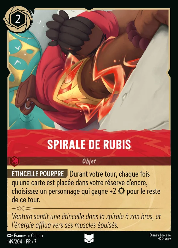 Spirale de Rubis — Disney Lorcana Objet card from Archazia's Island