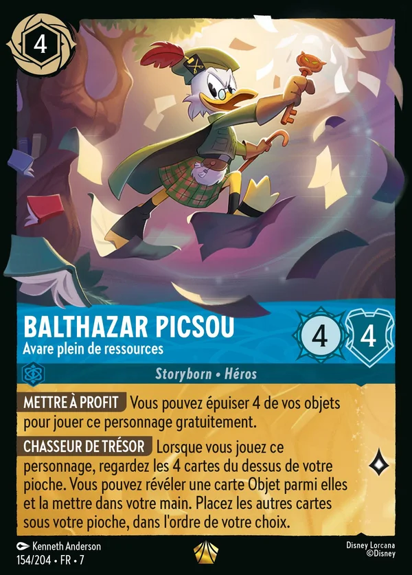 Balthazar Picsou - Avare plein de ressources — Disney Lorcana Personnage card from Archazia's Island