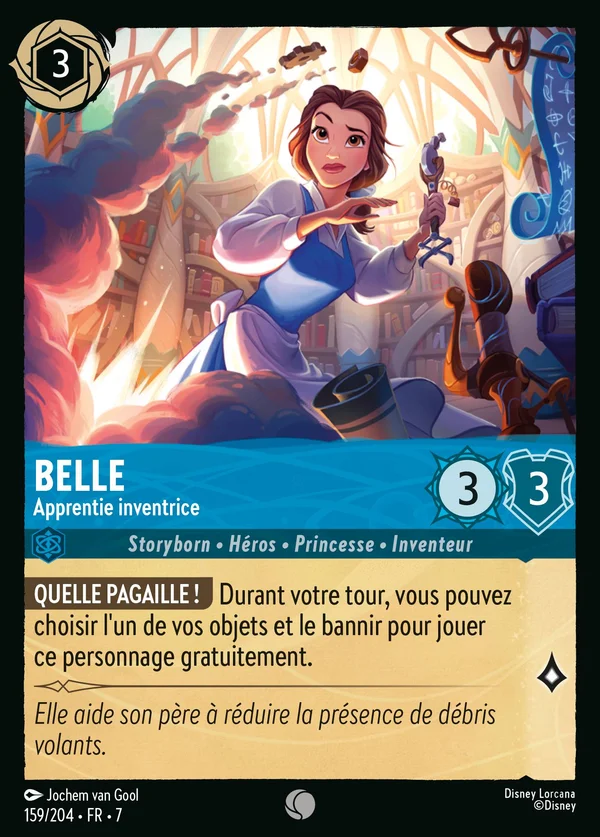 Belle - Apprentie inventrice — Disney Lorcana Personnage card from Archazia's Island