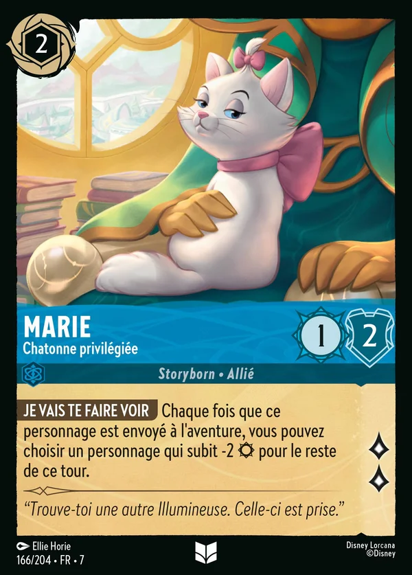 Marie - Chatonne privilégiée — Disney Lorcana Personnage card from Archazia's Island