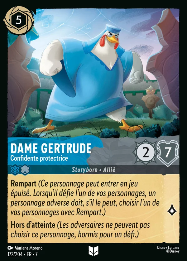 Dame Gertrude - Confidente protectrice — Disney Lorcana Personnage card from Archazia's Island