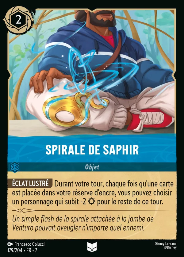 Spirale de Saphir — Disney Lorcana Objet card from Archazia's Island
