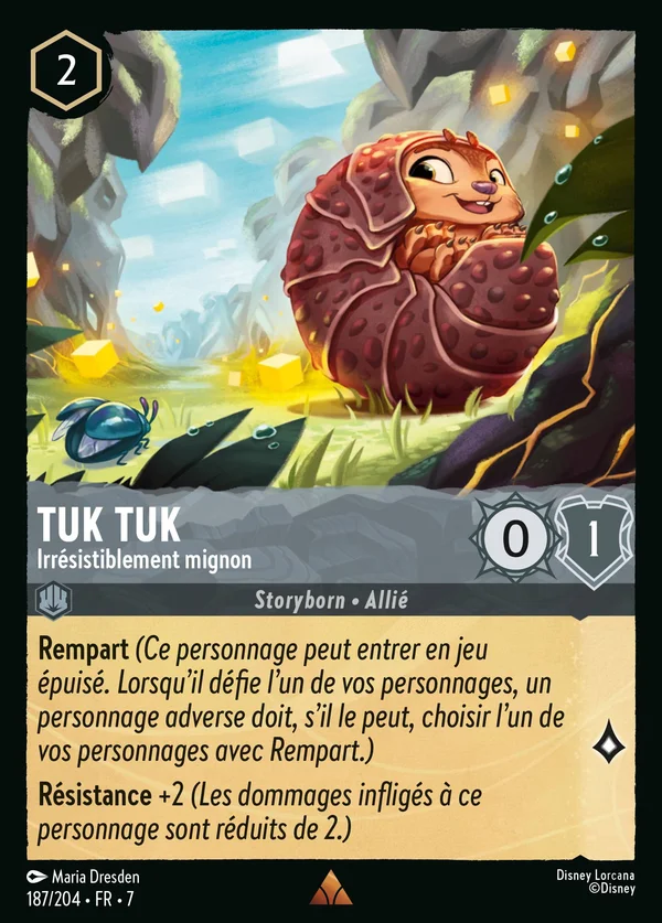 Tuk Tuk - Irrésistiblement mignon — Disney Lorcana Personnage card from Archazia's Island