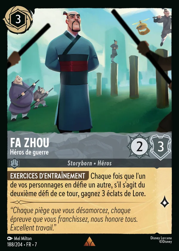 Fa Zhou - Héros de guerre — Disney Lorcana Personnage card from Archazia's Island