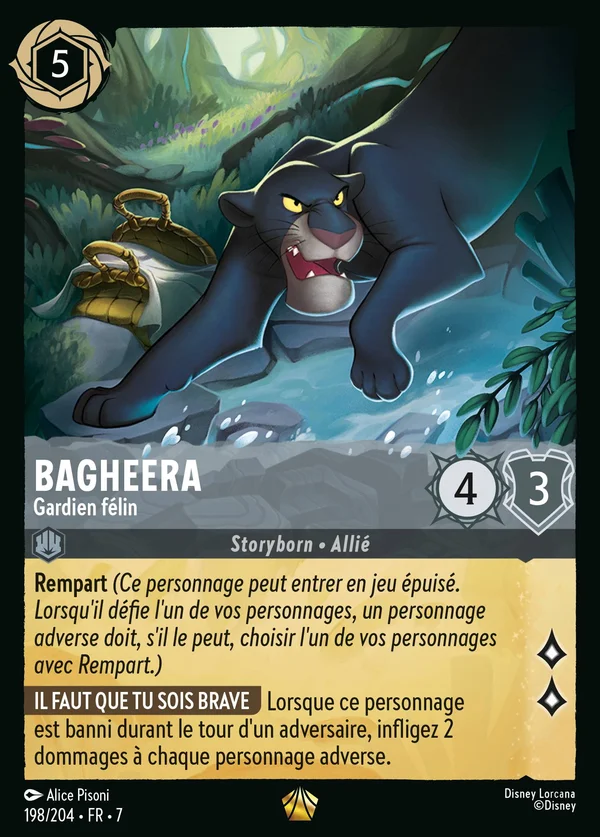 Bagheera - Gardien félin — Disney Lorcana Personnage card from Archazia's Island