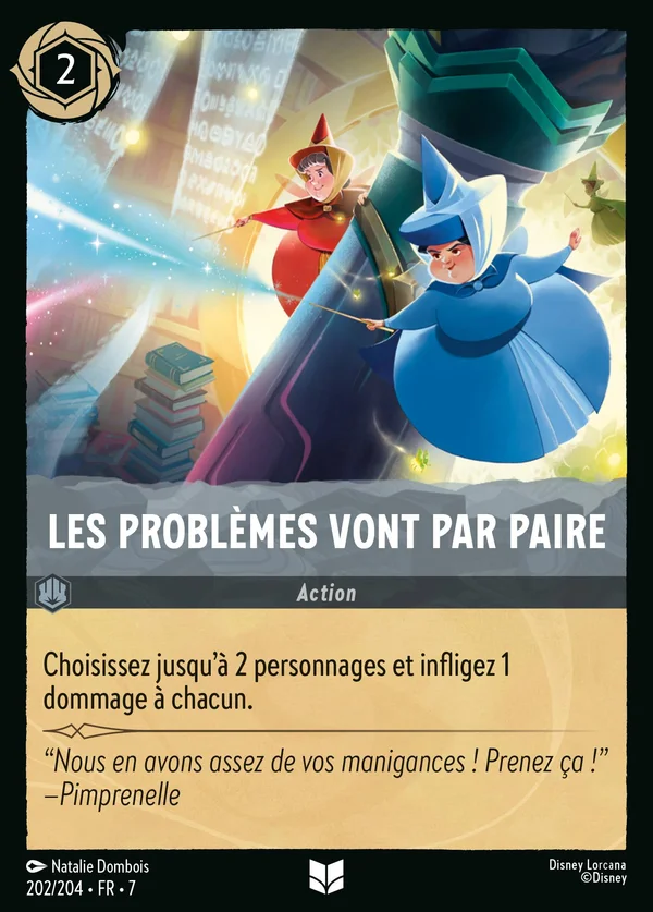 Les problèmes vont par paire — Disney Lorcana Action card from Archazia's Island