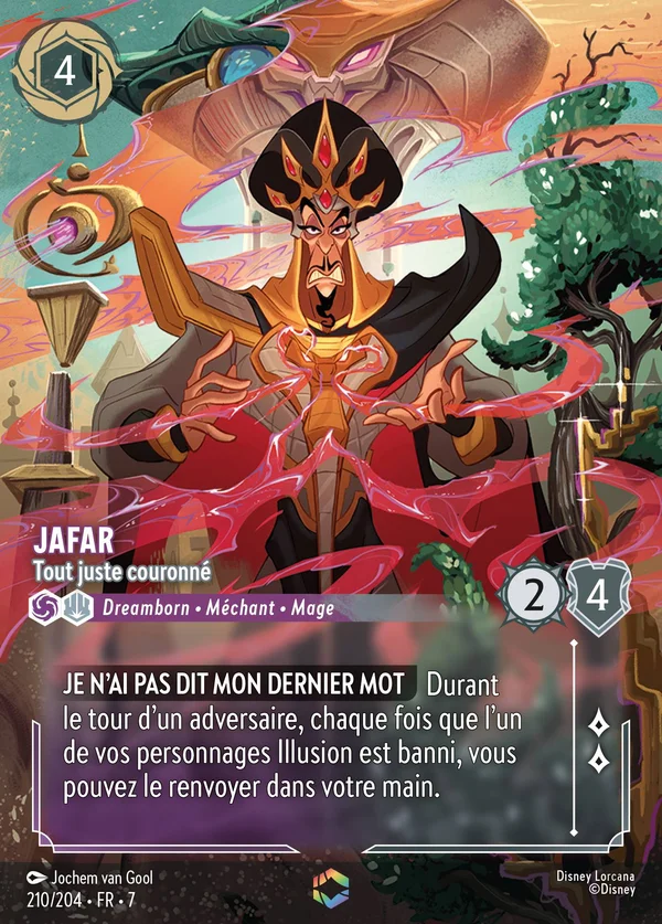 Jafar - Tout juste couronné — Disney Lorcana Personnage card from Archazia's Island