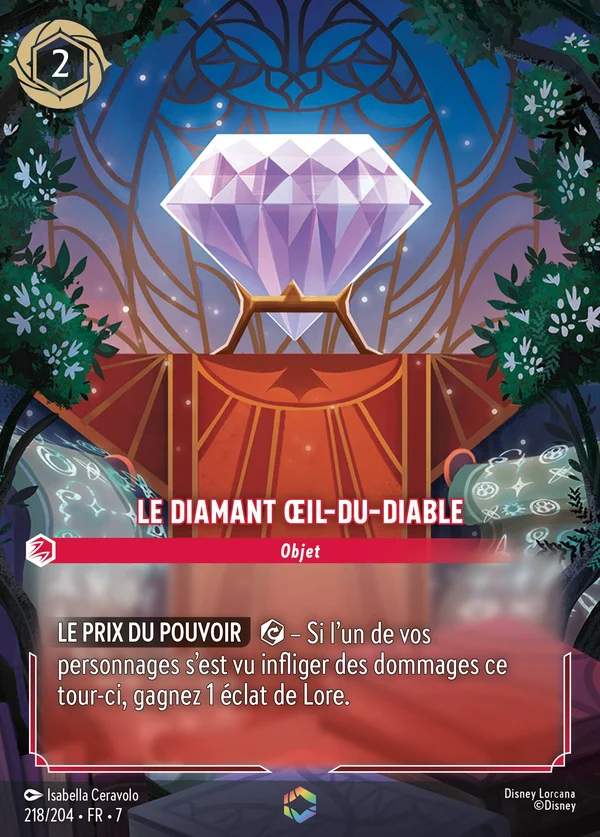 Le Diamant Œil-du-Diable — Disney Lorcana Objet card from Archazia's Island