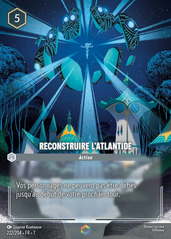 Reconstruire l'Atlantide — Disney Lorcana Action card from Archazia's Island