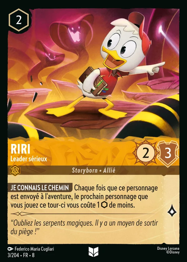 Riri - Leader sérieux — Disney Lorcana Personnage card from The Reign of Jafar