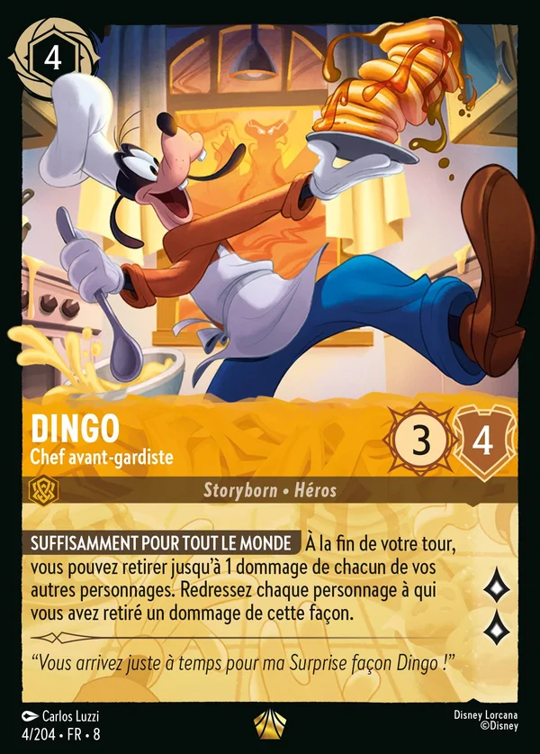 Dingo - Chef avant-gardiste — Disney Lorcana Personnage card from The Reign of Jafar