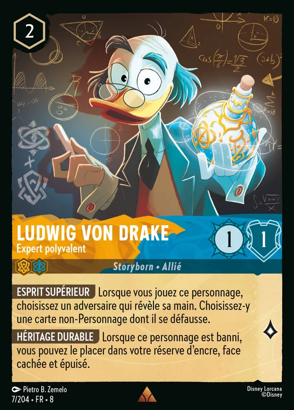 Ludwig von Drake - Expert polyvalent — Disney Lorcana Personnage card from The Reign of Jafar