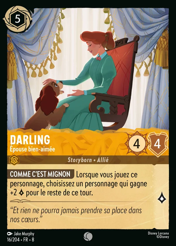 Darling - Épouse bien-aimée — Disney Lorcana Personnage card from The Reign of Jafar