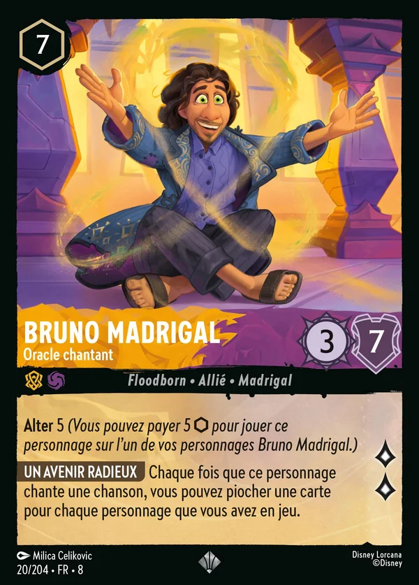 Bruno Madrigal - Oracle chantant — Disney Lorcana Personnage card from The Reign of Jafar
