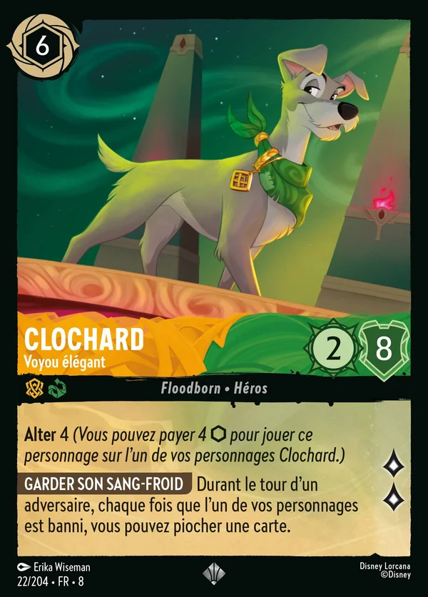 Clochard - Voyou élégant — Disney Lorcana Personnage card from The Reign of Jafar