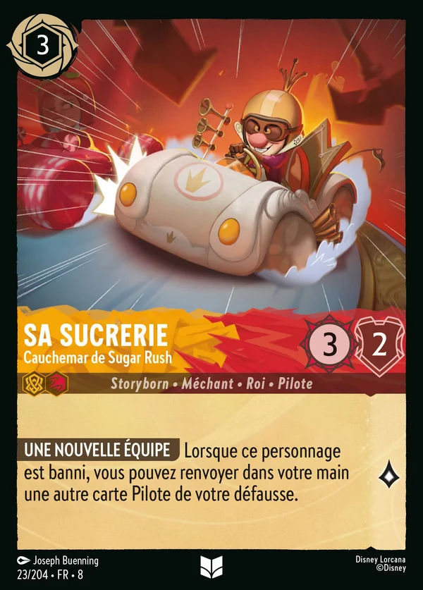Sa Sucrerie - Cauchemar de Sugar Rush — Disney Lorcana Personnage card from The Reign of Jafar