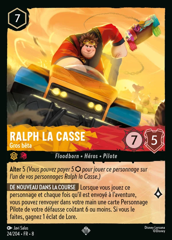 Ralph la Casse - Gros bêta — Disney Lorcana Personnage card from The Reign of Jafar