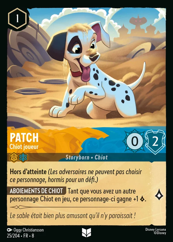 Patch - Chiot joueur — Disney Lorcana Personnage card from The Reign of Jafar