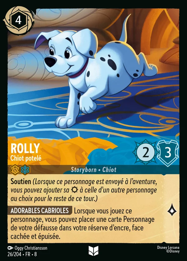 Rolly - Chiot potelé — Disney Lorcana Personnage card from The Reign of Jafar