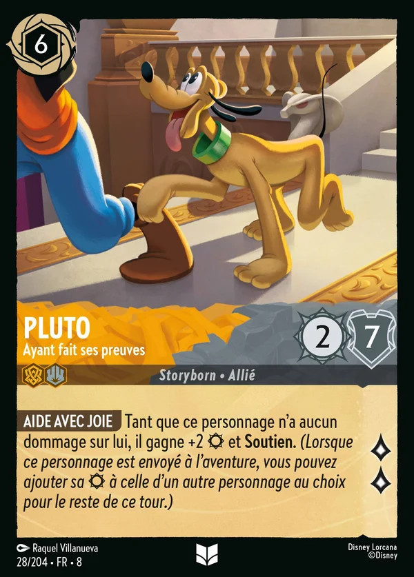 Pluto - Ayant fait ses preuves — Disney Lorcana Personnage card from The Reign of Jafar