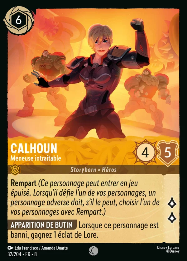 Calhoun - Meneuse intraitable — Disney Lorcana Personnage card from The Reign of Jafar