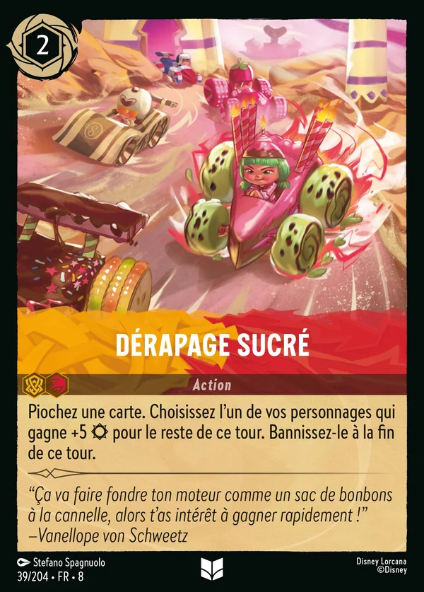 Dérapage sucré — Disney Lorcana Action card from The Reign of Jafar