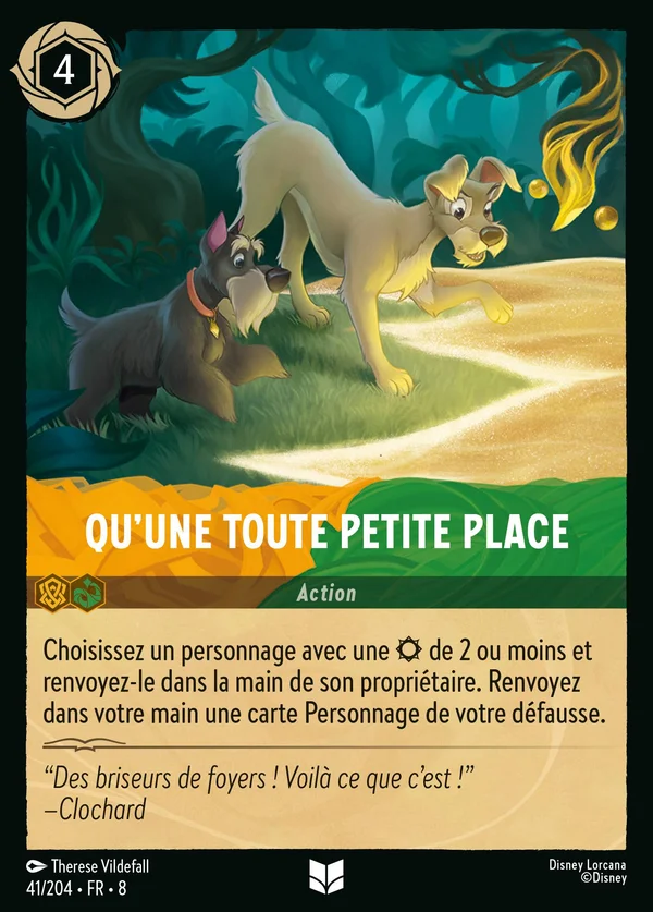 Qu'une toute petite place — Disney Lorcana Action card from The Reign of Jafar