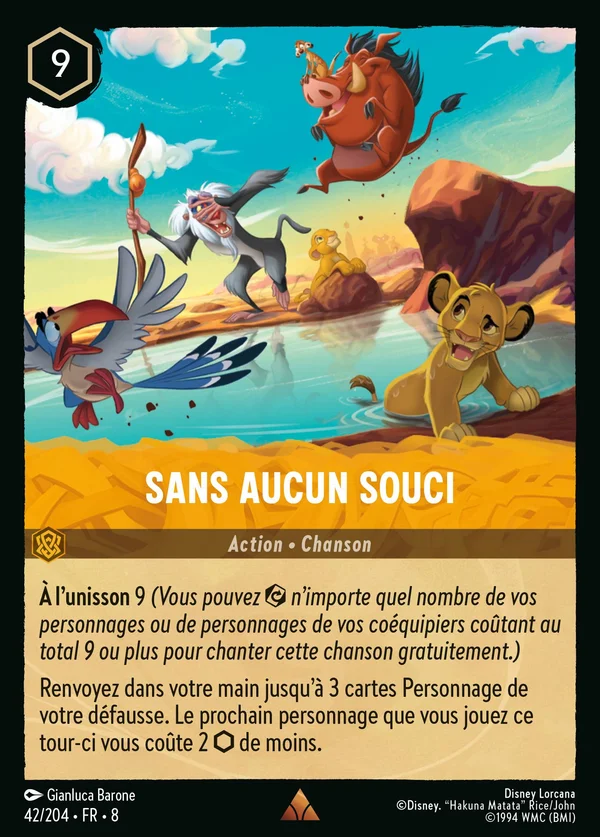 Sans aucun souci — Disney Lorcana Action card from The Reign of Jafar