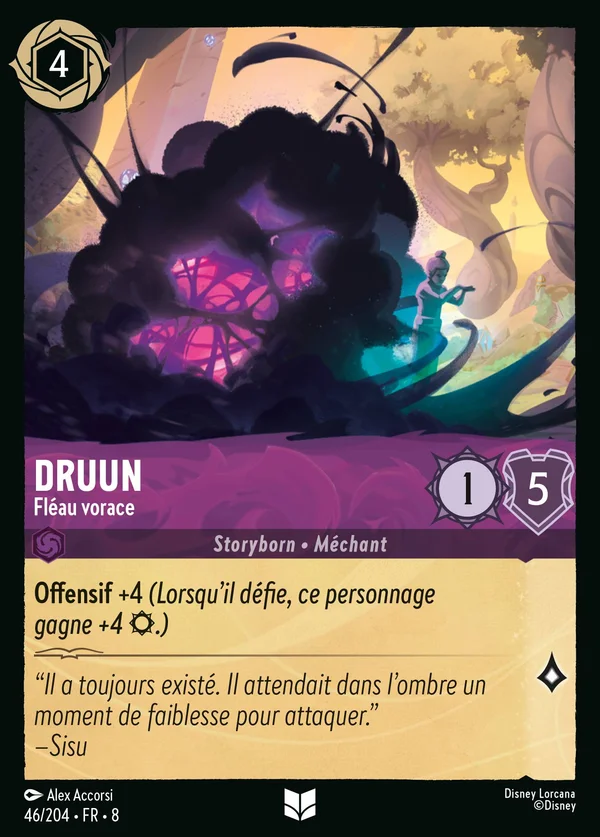 Druun - Fléau vorace — Disney Lorcana Personnage card from The Reign of Jafar