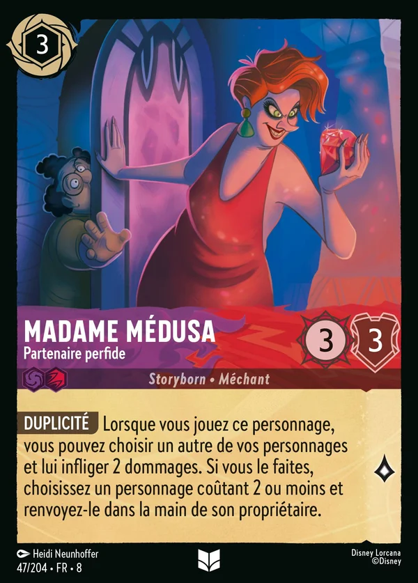 Madame Médusa - Partenaire perfide — Disney Lorcana Personnage card from The Reign of Jafar