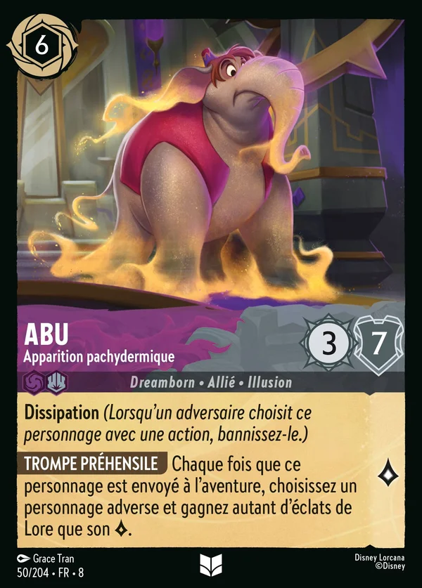 Abu - Apparition pachydermique — Disney Lorcana Personnage card from The Reign of Jafar
