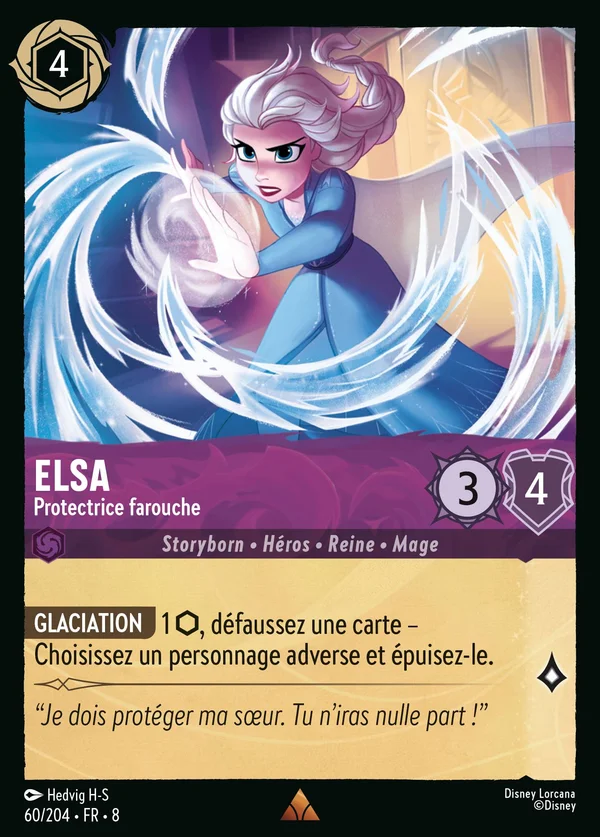 Elsa - Protectrice farouche — Disney Lorcana Personnage card from The Reign of Jafar