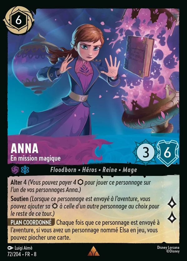 Anna - En mission magique — Disney Lorcana Personnage card from The Reign of Jafar