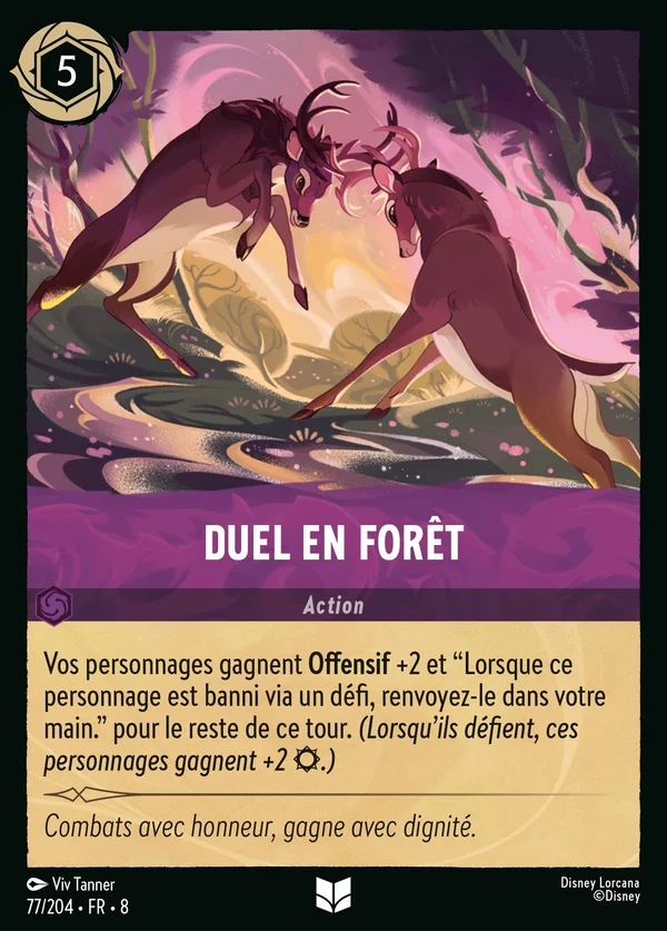 Duel en Forêt — Disney Lorcana Action card from The Reign of Jafar