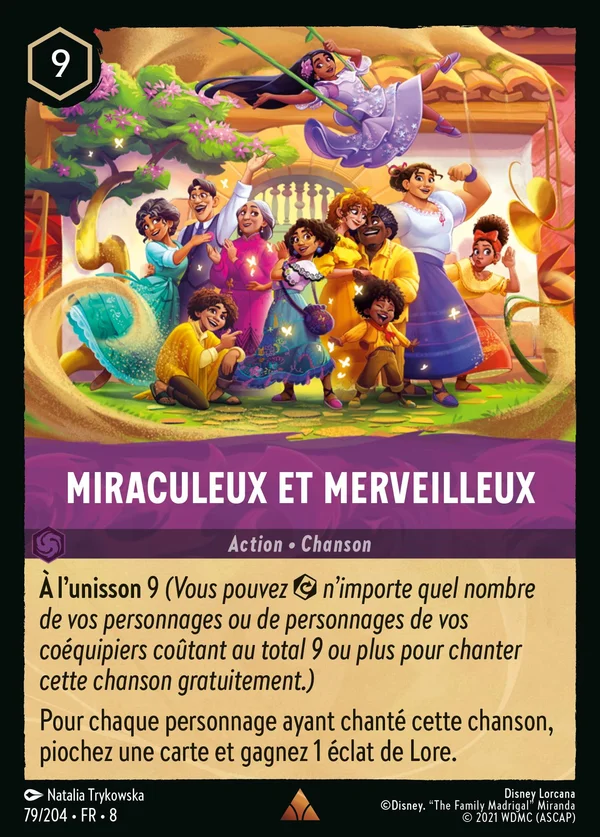 Miraculeux et merveilleux — Disney Lorcana Action card from The Reign of Jafar