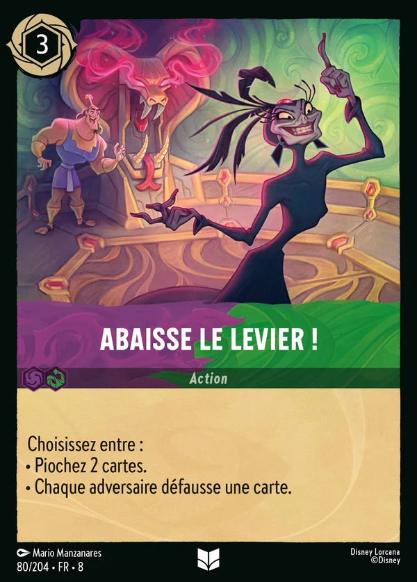 Abaisse le levier ! — Disney Lorcana Action card from The Reign of Jafar