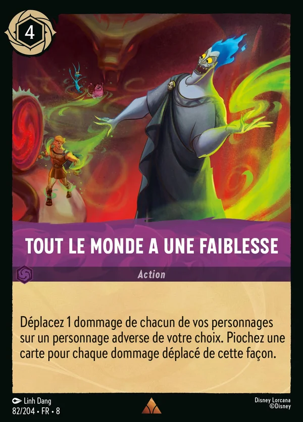 Tout le monde a une faiblesse — Disney Lorcana Action card from The Reign of Jafar